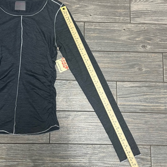 NWT $60 FP Movement x HATCH Maternity Right On Run Layer XS Black L/S Shirt Top - Picture 10 of 15
